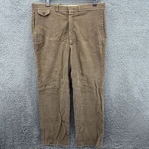 VTG WM F Farah‎ Womens 18 36" Brown Corduroy Chino Pants Straight Fit High Rise